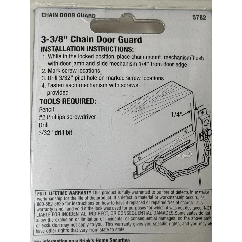Brinks Chain Door Guard 5782